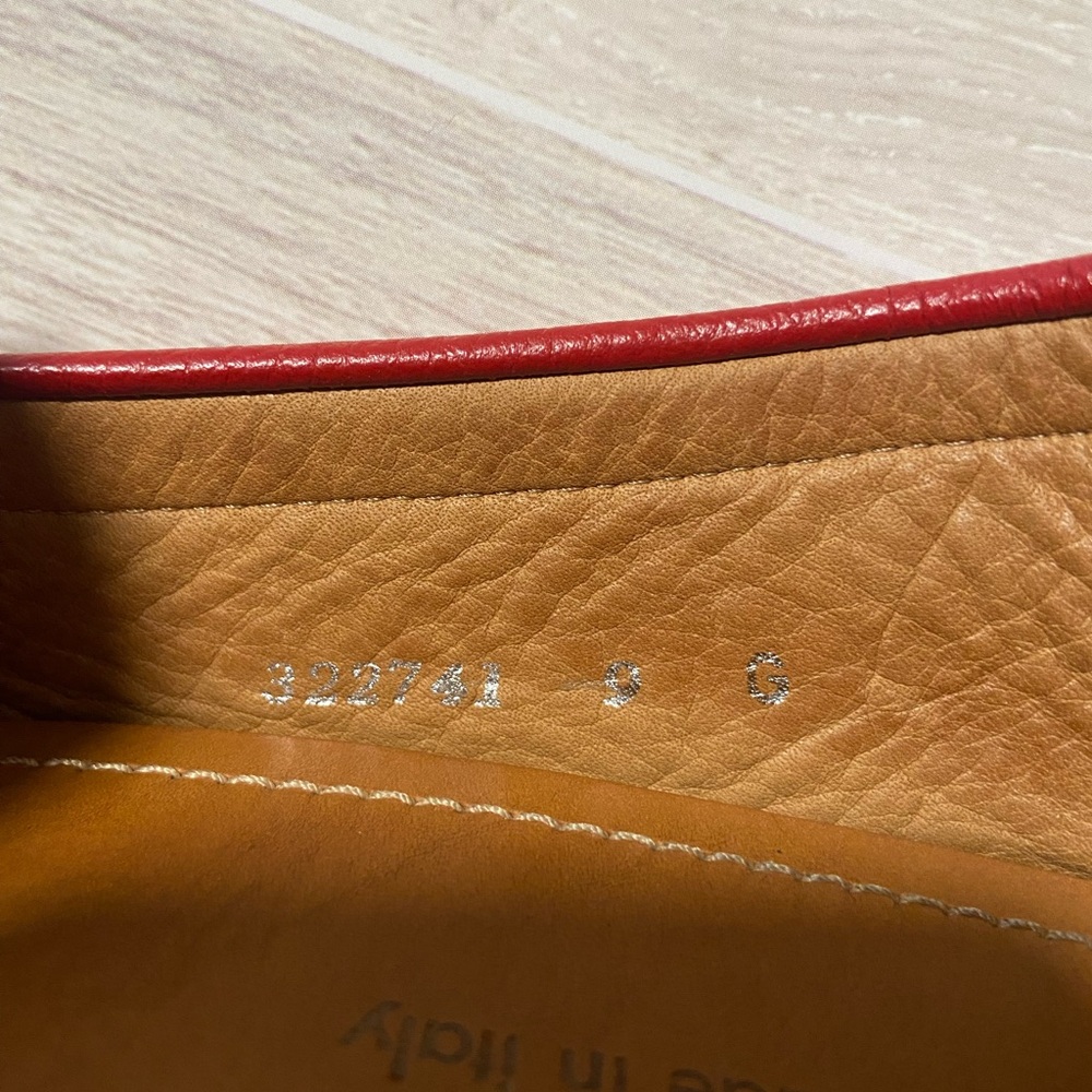 Gucci Red Leather Horsebit Drivers - Picture 10 of 16